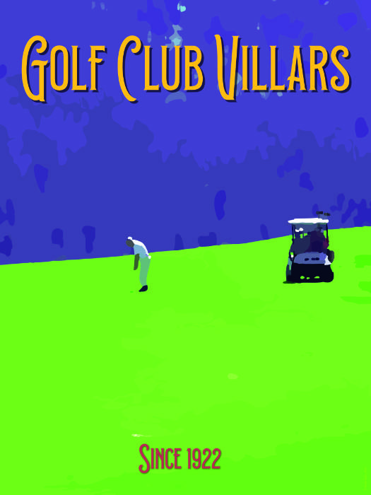Affiche Golf Club Villars 100 ans ©